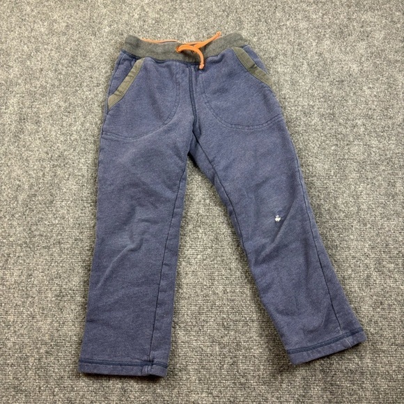 MINI BODEN Boys Straight Leg Blue/Orange Sweatpants size: 7Y - Picture 1 of 4